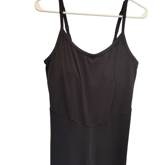 NWT Offline Aerie Sz L Real Me Xtra Black Flare Leg Jumpsuit Lounge Athleisure - Picture 3 of 9